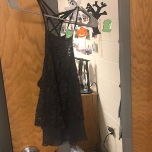 Sheer Black Hollister Tank Top